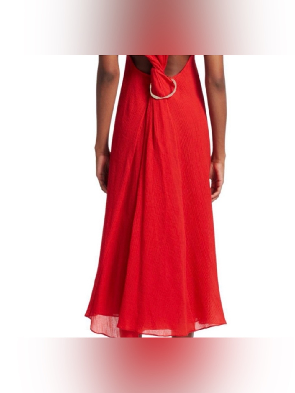 Cult Gaia Artemisia Ruby Red Cape Dress, large, new with tags! - Picture 4 of 11